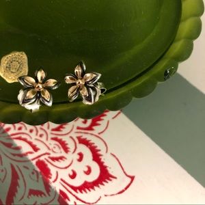 Retired James Avery silver and gold ear posts